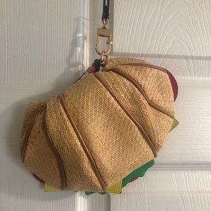 NWOT Betsey Johnson Croissant Wristlet🥐